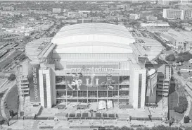  ?? Michael Ciaglo / Houston Chronicle ?? NRG Stadium came on the Houston sports scene in 2002 as the home of the Texans and cost $440 million to build, a relative bargain by today’s standards.