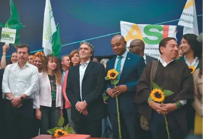  ?? / Jose Vargas ?? La campaña de Sergio Fajardo es la que se ha ubicado desde un comienzo en el centro político.