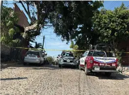  ?? ESPECIAL ?? Un crimen en la colonia Lázaro Cárdenas, en Vallarta.