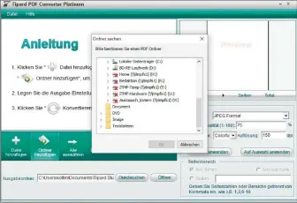  ?? ?? Mit dem Tipard PDF Converter Platinum SE lassen sich auch mehrere Pdf-dokumente in einem Ordner auswählen und schnell und sehr einfach in andere Formate umwandeln.