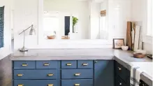  ?? ALEXANDRA CRAFTON/HOUZZ ?? Already used for floors and countertop­s, versatile concrete is now being utilized in more interestin­g and unexpected ways.