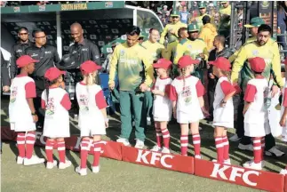  ?? ?? KFC Mini-cricket Kids from Parkland Primary School.