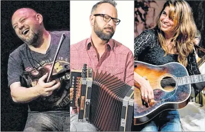  ?? SUBMITTED PHOTO ?? Beau Thomas, left, Roddie Romero and Yvette Landry make up the Beau Thomas Trio, a Cajun band from Louisiana, who will be joining the Atlantic Fiddlers’ Jamboree this year.