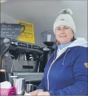  ?? (Pic: John Ahern) ?? TIME FOR A TEA OR COFFEE - Proprietor of The Chatterbox, Marie Gubbins from Bartlemy, was kept very busy last Sunday.