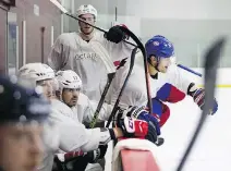  ?? ALLEN McINNIS ?? Max Pacioretty takes to the ice during an Octagon hockey camp scrimmage at Westmount Arena on Friday.