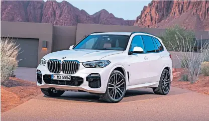  ??  ?? The BMW X5 40d, above, will be powered by a 3.0 litre diesel engine and a mild-hybrid system, while the Citroen C5 Aircross Hybrid, below, pairs a 1.6 litre petrol engine with an 80KW motor and can cover up to 34 miles on electric power alone.