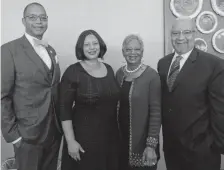  ??  ?? Honorees Quinn Washington, left, Danielle Washington Lacabe, Faye Washington and Dr. Reginald Washington.