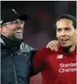  ?? FOTO: PETER BYRNE / PA WIRE ?? Jürgen Klopps oppdaterin­g gir grunn til optimisme for dem som håper å se Virgil van Dijk tilbake på banen så snart som mulig.