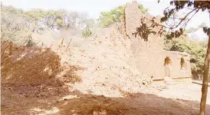  ?? ?? The Katsina Mosque monument in ruin in Jos museum