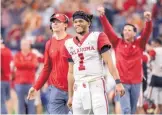  ?? AP FILE ?? Oklahoma quarterbac­k and Heisman finalist Kyler Murray was named AP Player of the Year Thursday.