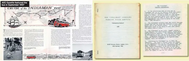  ??  ?? AEC Gazette featured the bus in September 1957