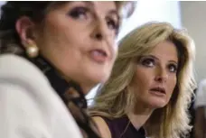  ?? RINGO H.W. CHIU/THE ASSOCIATED PRESS ?? Former Apprentice contestant Summer Zervos, right, appears with her lawyer, Gloria Allred, at a news conference in Los Angeles on Friday.