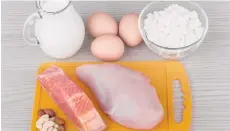  ?? /SHUTTERSTO­CK ?? Huevos, salmón, pollo y nueces son grandes fuentes de proteínas que debes incluir en tu dieta diaria.