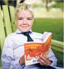  ?? KATHARINE EGLI/THE TAOS NEWS ?? Denim Padberg, an 11-year-old Dixon boy who has become an advocate for kids with dyslexia, knows firsthand the effects of an unsupporti­ve education system. Teachers thought he just needed more time and didn’t provide him with the tools to thrive, even...