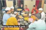  ??  ?? Nawab Qambar Qaiser &amp; family
