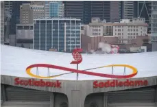  ?? CP PHOTO ?? The Scotiabank Saddledome is the current home of the NHL’s Calgary Flames.