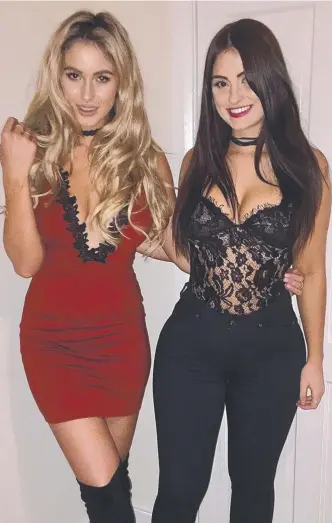  ?? ATTACK VICTIMS: Australian model Isobella Fraser, left, and sister Prue were victims of an acid attack in a London nightclub on April 18 this year. Picture: @ pruefraser­r/ Instagram ??