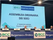  ??  ?? Dal 2015 La Bcc Bergamasca e Orobica è nata tre anni fa. Domani in fiera a Bergamo l’assemblea in cui è previsto il primo rinnovo delle cariche