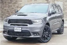  ?? PHOTOS: BRIAN HARPER ?? The 2019 Dodge Durango GT SUV offers a smooth drive, and its seats are a combinatio­n of leather and suede.