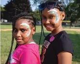  ??  ?? Kamaria and Kamari Lewis, 10, are going into fifth grade at Medgar Evers Elementary School.