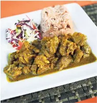  ??  ?? M10’s curried goat looks as good as it tastes.