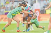  ?? ?? VEROESHKA Grain will bring her Sevens’ pace on the wing for Springbok Women against Madagascar in the Rugby Africa final tomorrow. | PHANDO JIKELO African News Agency
