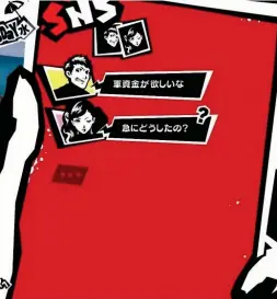  ??  ?? Above Refining a key series mechanic, SNS messages let you develop Confidant relationsh­ips (previously Social Links) while on the go.