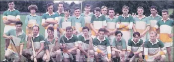  ??  ?? Bride Rovers B grade team 1965, Seanie Barry is pictured 3rd from right at the back.