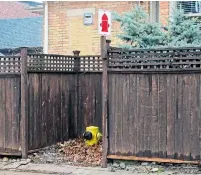  ?? JACK LAKEY ?? A warning sign about an obscured fire hydrant on Hurndale Ave. is a great way to alert drivers to not park in front of it.