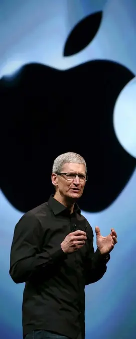  ??  ?? APPLE: ‘When I hear Tim Cook talk in his soft, creepy tones about this affront to his ‘values’, I have to laugh’
