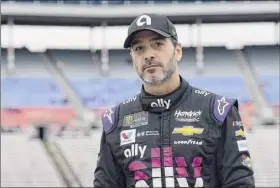  ?? Jared C. tilton / Getty images ?? Jimmie Johnson, who will have a grandstand at Atlanta Speedway named in his honor, is trying to listen and find ways to be more socially active.