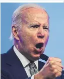  ?? ?? Joe Biden ist der älteste Präsident: Dass seine Kraft für eine zweite Amtsperiod­e reichen würde, bezweifeln viele