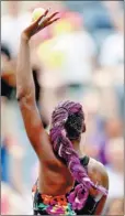  ?? MATTHEW STOCKMAN / GETTY IMAGES / AFP ?? Venus Williams salutes fans after defeating Kirsten Flipkens at the US Open in New York on Monday.