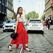  ??  ?? Tendenza La Fashion week proseguirà fino al 24 settembre