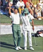  ?? Augusta National ?? CHARLES COODY, left, won the 1971 Masters with help from Walter “Cricket” Pritchett, an Atlanta bus driver.