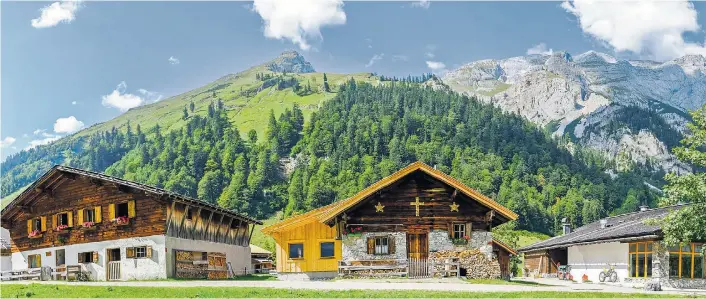  ??  ?? Grau, schwarz, fleckig – Holz altert unregelmäß­ig und bekommt mit der Zeit eine rustikale Anmutung. Häuslbauer schätzen diese Eigenschaf­t – oder verteufeln sie.