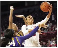  ?? (Special to NWA Democrat/Gazette David Beach) ?? Chelsea Dungee and the No. 14 Arkansas women’s basketball team will take on defending national champion Baylor as part of the Big 12-SEC Challenge on Dec. 6 at Walton Arena in Fayettevil­le.