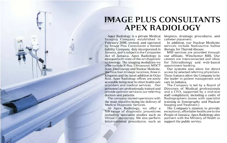 IMAGE PLUS CONSULTANT­S APEX RADIOLOGY - PressReader