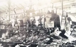  ??  ?? One of the many historic stalls in the market hall