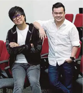  ??  ?? JinnyboyTV duo Jin Lim (left) and Reuben Kang