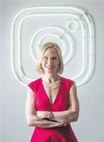  ?? PETER J THOMPSON / FINANCIAL POST ?? Chief operating officer Marne Levine said the next step for Instagram will be “Actions,” which gives business even more options to get customers from Instagram.