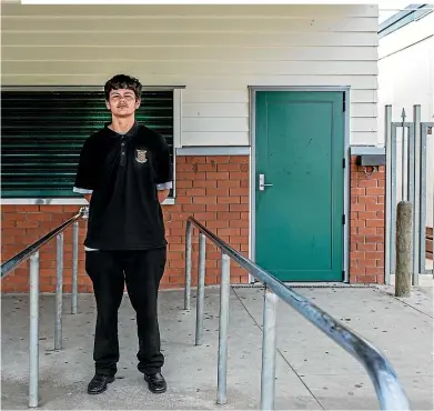  ?? RYAN ANDERSON/ STUFF ?? Vincent Collings, 13, admits behaviour in the classrooms was ‘‘no good’’ before Manurewa High began the Te Ara Hou initiative.