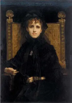  ??  ?? Geneviève Straus in mourning for her first husband, Georges Bizet; painting by Elie Delaunay, 1878