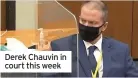  ??  ?? Derek Chauvin in court this week