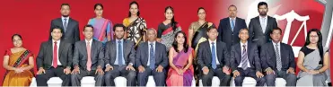  ??  ?? Group Picture of the new governing council of YCAF – and CA Sri Lanka officials