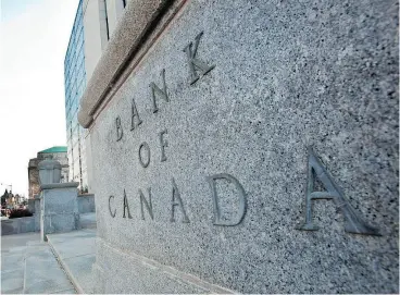  ?? GEOFF ROBINS / AFP / GETTY IMAGES ?? The central bank will continue raising rates once Canada gets past the soft patch and the economy builds new momentum, Bank of Canada Governor Stephen Poloz says.