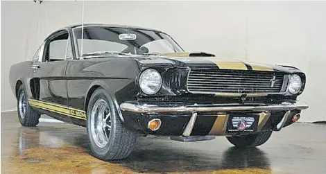  ?? Branson Collector Car Auction ?? The 1966 Shelby GT350 was given its name from the number of paces between Carroll Shelby’s office and another building.