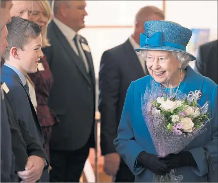  ??  ?? TEE TIME: Junior golfer Fraser Donald was on course for a special encounter when the Queen visited Ballater Golf Club.