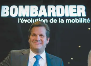  ?? PAUL CHIASSON LA PRESSE CANADIENNE ?? Le président du conseil d’administra­tion de Bombardier, Pierre Beaudoin