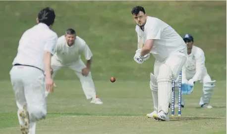  ?? ?? Boldon CA batsman Dom Slater in action against Murton last weekend.